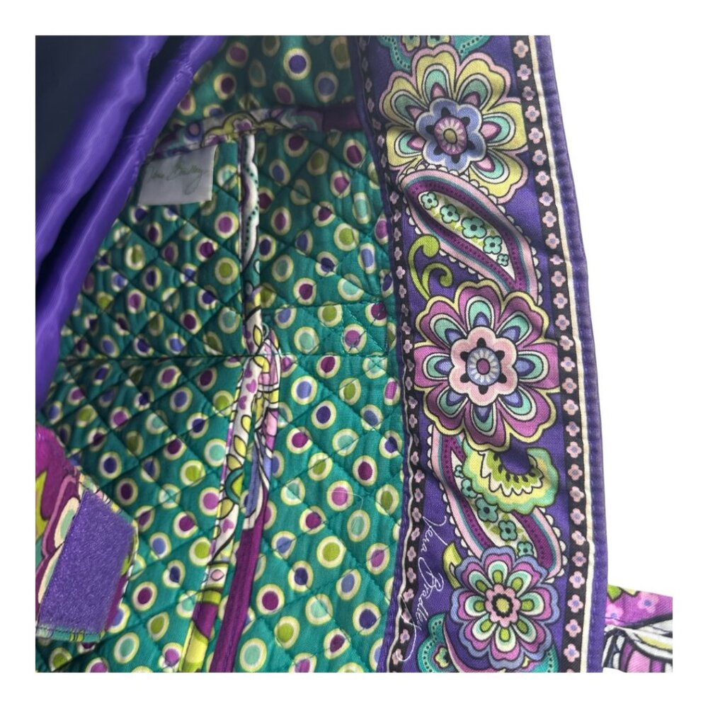 Vera Bradley Signature Laptop Tote Bag Multicolored Paisley Print - Picture 8 of 14